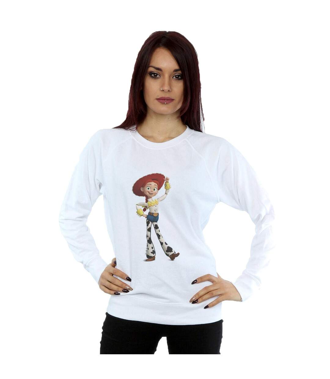 Disney Sweatshirt Womens/Ladies Toy Story Jessie Pose (Blanc) - UTBI41976-2