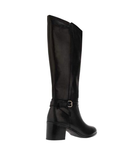 Bottes hauteur genoux trusti casual femme noir Dune London