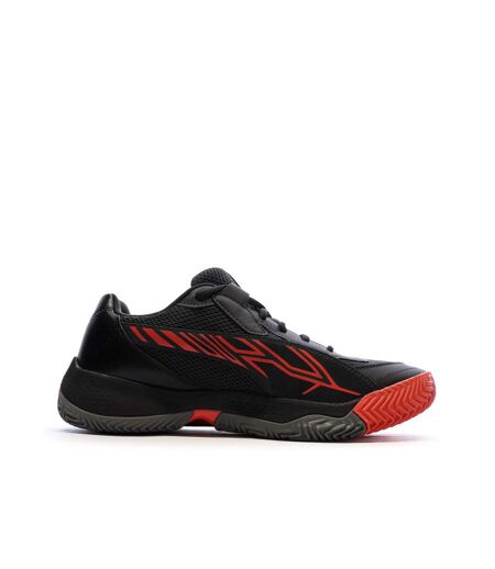 Chaussures de padel noires/rouges homme puma nova court