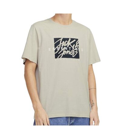 T-shirt Beige/Noir Homme Jack & Jones Colton - L