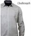CHALLENGER CH4004 IMPRIME — Chemise à carreaux manches longues gris et bleu : coupe confort en pur coton-4