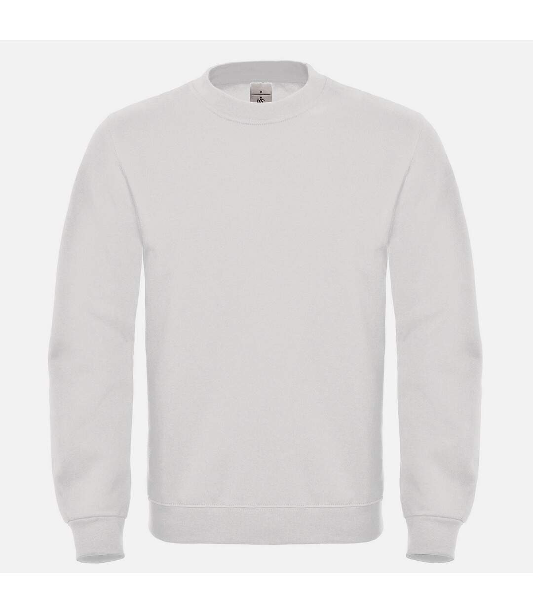 Mens id.002 cotton sweatshirt white B&C