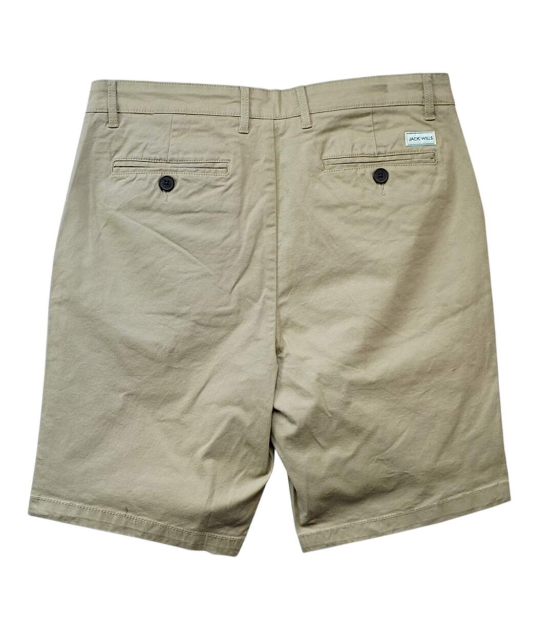 Mens Plain Chino Shorts Taupe Jack Wills-2