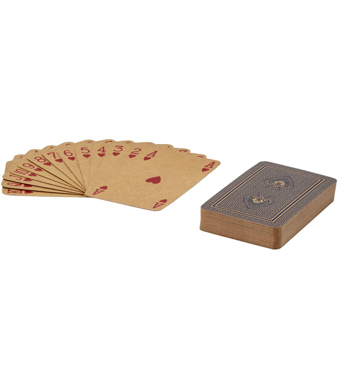 Ensemble jeu de cartes taille unique beige pâle Generic