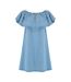 Animal Senorita Woven Dress (Chambray Blue) - UTAN1608