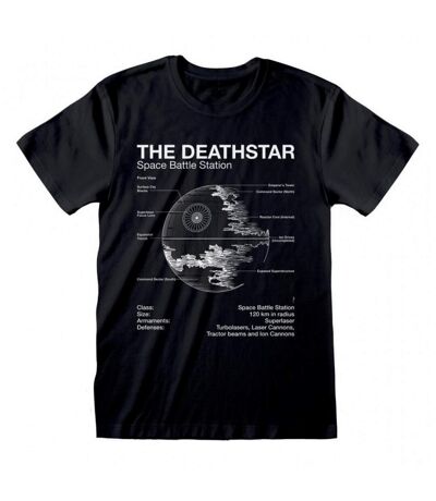 Star Wars Unisex Adult Death Star T-Shirt (Black)