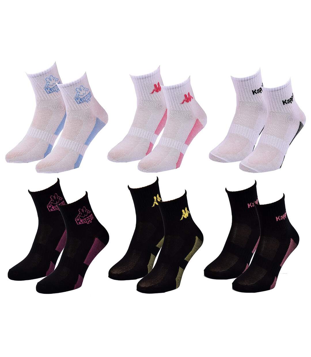 Chaussettes Femme QUARTER KAPPA Pack de 6 Paires 7509-2