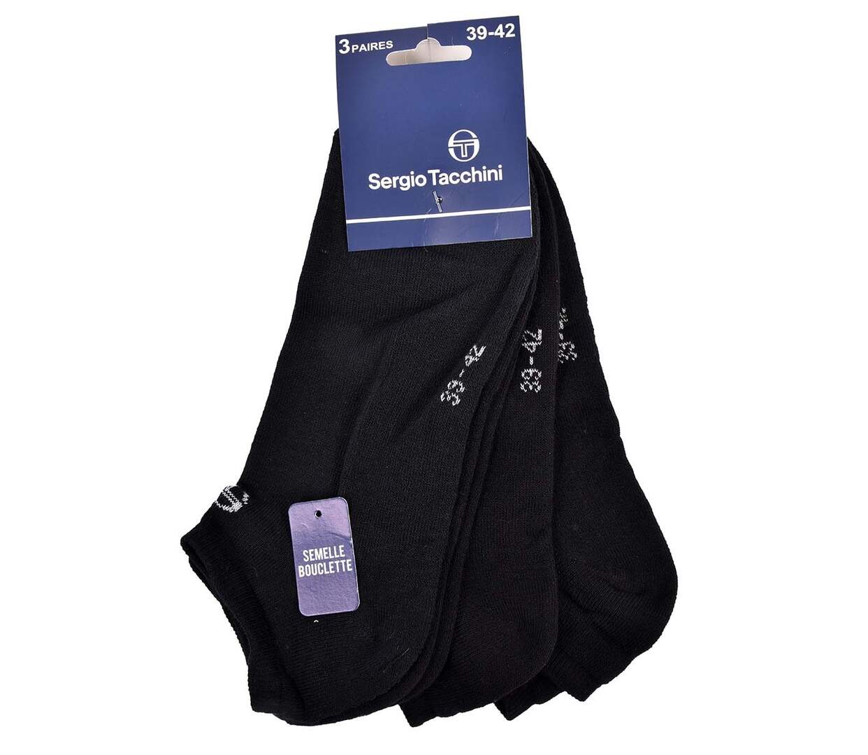 Chaussettes SERGIO TACCHINI SNEAKER 3 Pcs 6162 BOUCLETTE-4