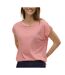 T-shirt blanc/rouge femme vero moda mava - m-1