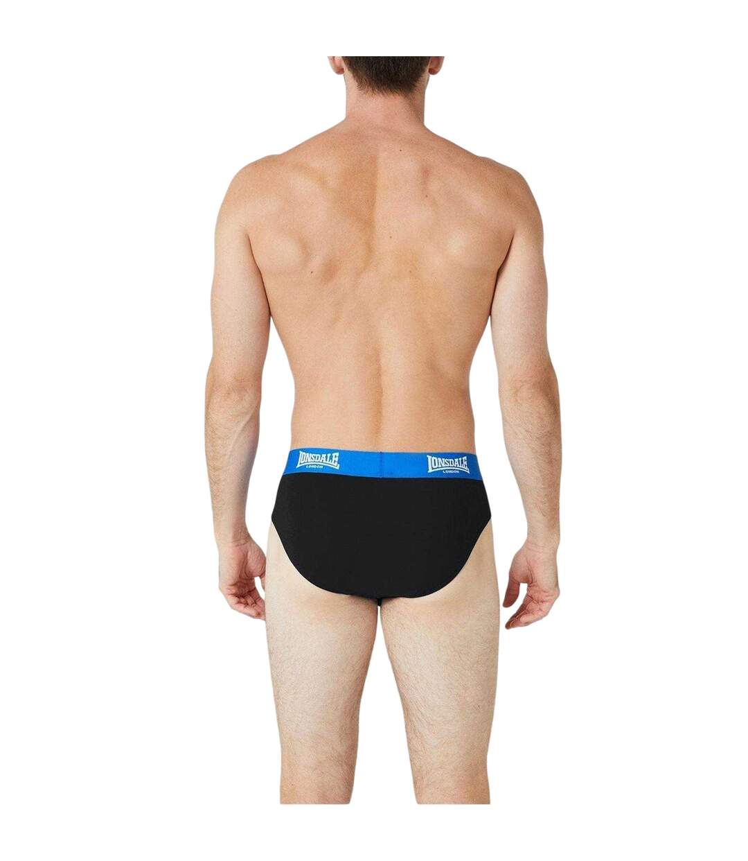 Lot De 2  Slips Homme Noir Bleu Vif Lonsdale-2