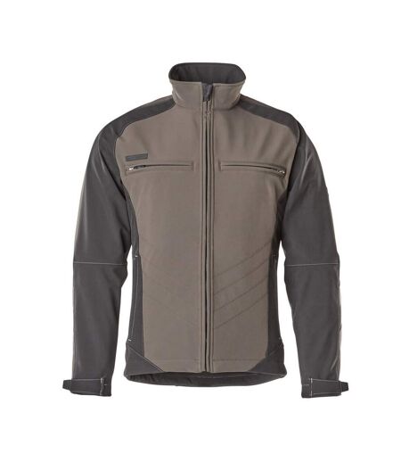 Mens Unique Dresden Soft Shell Jacket Dark Anthracite Black Mascot