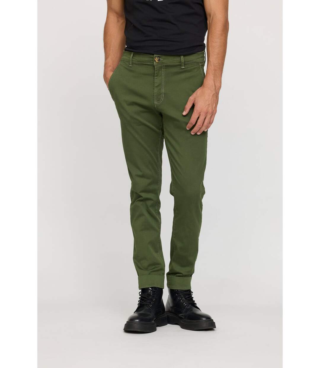 Pantalon Chino Straight Gery-1