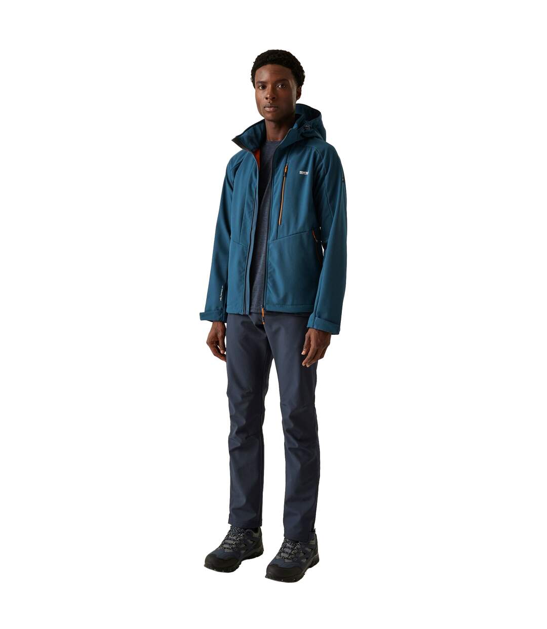 Veste softshell hewitts homme denim sombre / orange sombre Regatta Regatta