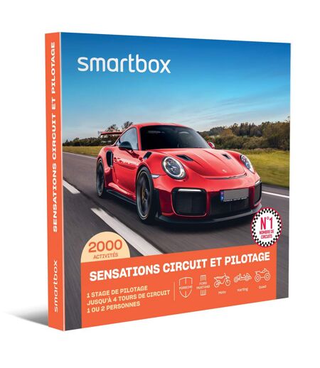 Sensations circuit et pilotage - SMARTBOX - Coffret Cadeau Sport & Aventure