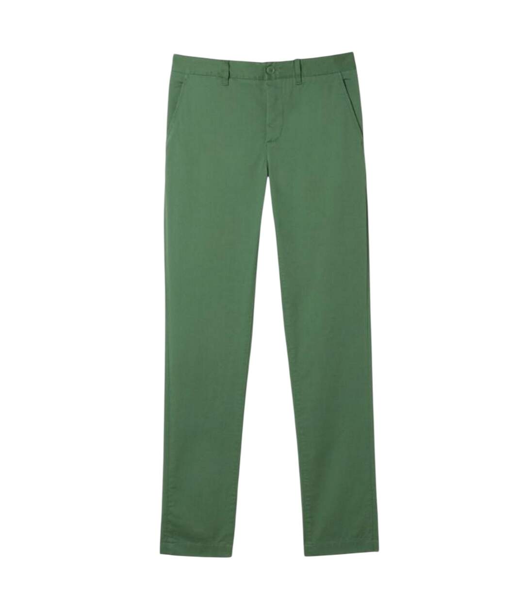 Mens Organic Cotton Slim Chinos Ash Lacoste-2