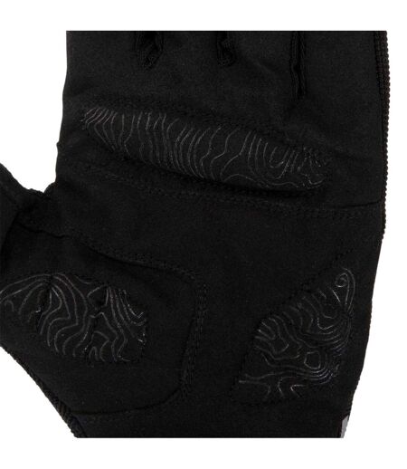 Mens Reflective Snug Fit Cycling Gloves Black Pinnacle