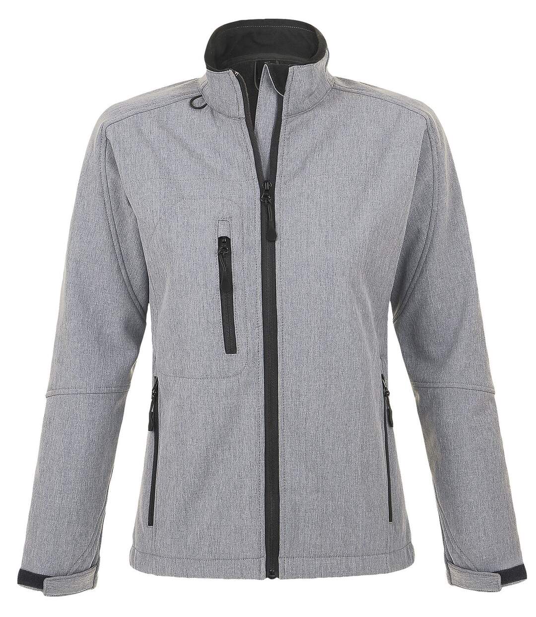 Veste softshell imperméable respirante femme 46800 - gris chiné-2