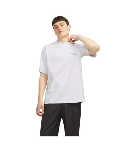 T-shirt Chad Branding Homme Blanc Jack And Jones