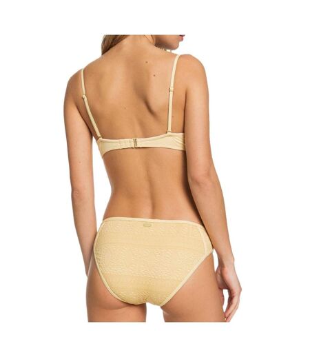 Maillot de Bain 2Pièces Jaune/Brodé Femme Roxy Sweet Wildness - S