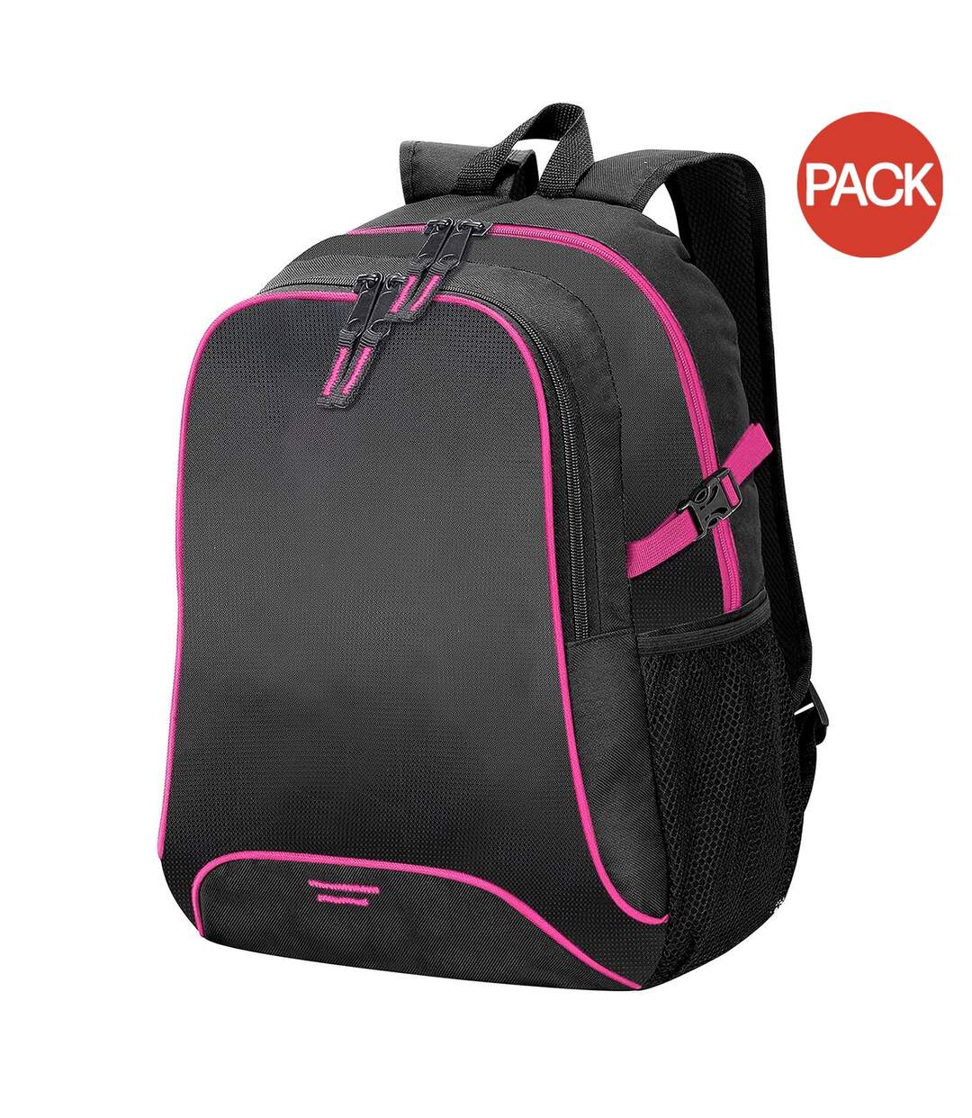 Lot de 2  Osaka sac à dos basique 30 litres taille unique noir/rose Shugon-1