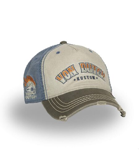 Casquette baseball adulte devant avec broderie effet usé Retro Skull Vondutch