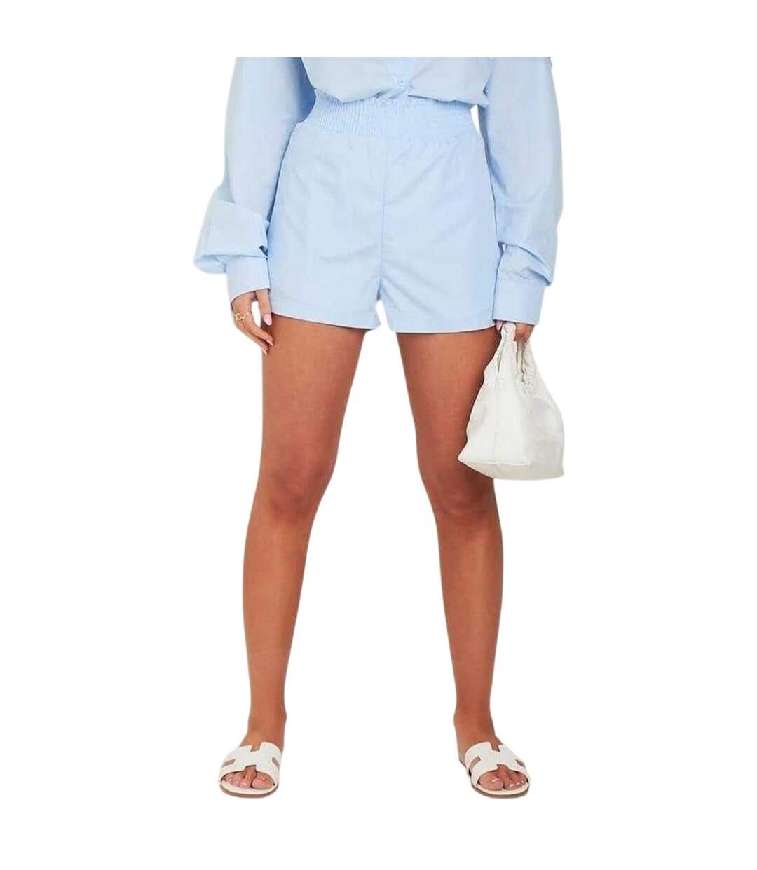 Short De Course Femme Bleu Missy Empire-2