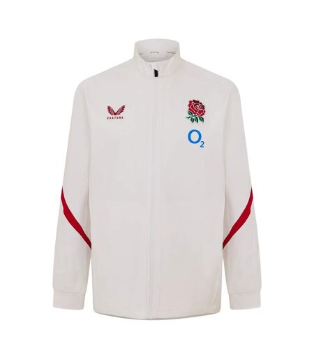 Mens England Red Roses Anthem Jacket White Red Castore