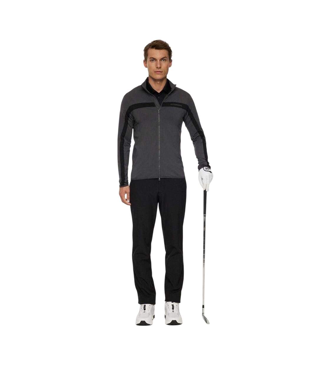 Mens Jarvis Logo Track Jacket Asphalt J.Lindeberg-3