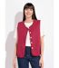 Gilet sans manches col rond en twill-1