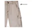 AXXANO AE1271B - Pantacourt femme à rayures beige et blanc en pur coton-4