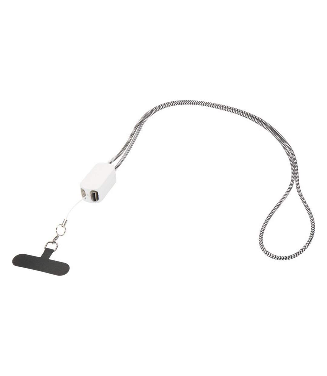 Anser 5 In 1 Recycled Plastic Phone Lanyard White Floso-2