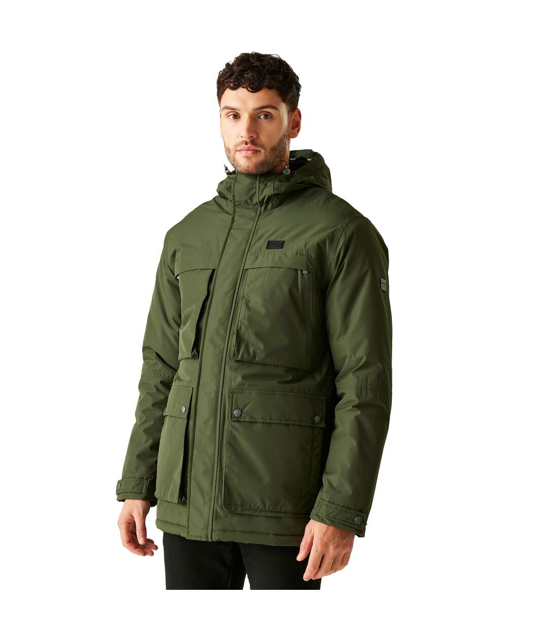 Mens Volter Waterproof Insulated Parka Dark Khaki Regatta-1