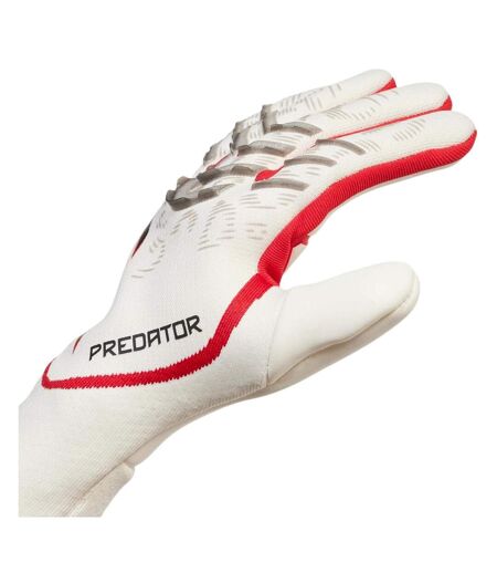 Gants de gardien blanc/rouge adidas predator gl pro