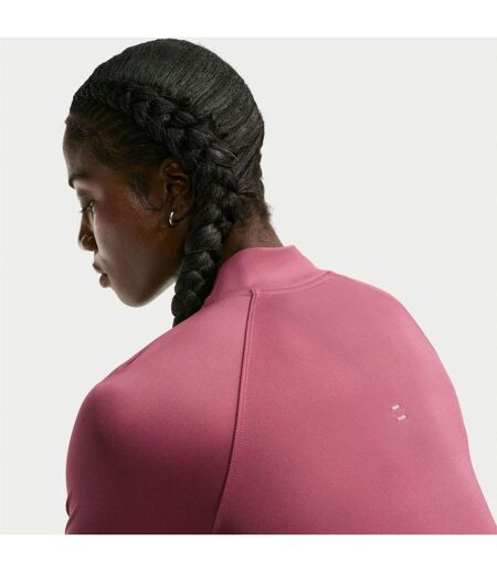Womens/ladies Swoosh Long-sleeved Running Top Pink Smoke Nike