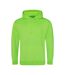 Sweat À Capuche Electric Adulte Vert Électrique Awdis-1