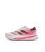 Chaussures de running blanches/roses femme adidas adizero-1