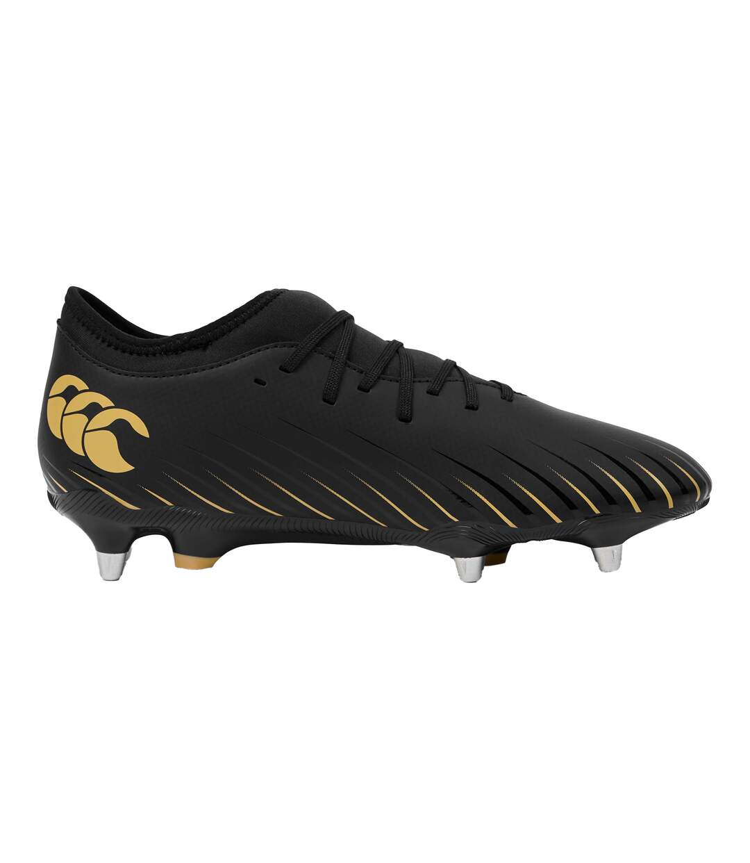 Unisex Adult Speed Falcon Team Soft Ground Rugby Boots Black Canterbury-4