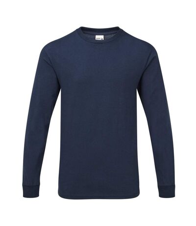 Gildan Mens Hammer Heavyweight Long Sleeve T-Shirt (Sport Dark Navy) - UTPC3068