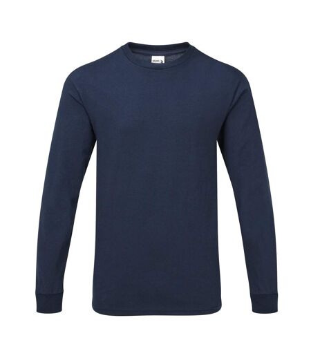 Gildan Mens Hammer Heavyweight Long Sleeve T-Shirt (Sport Dark Navy) - UTPC3068