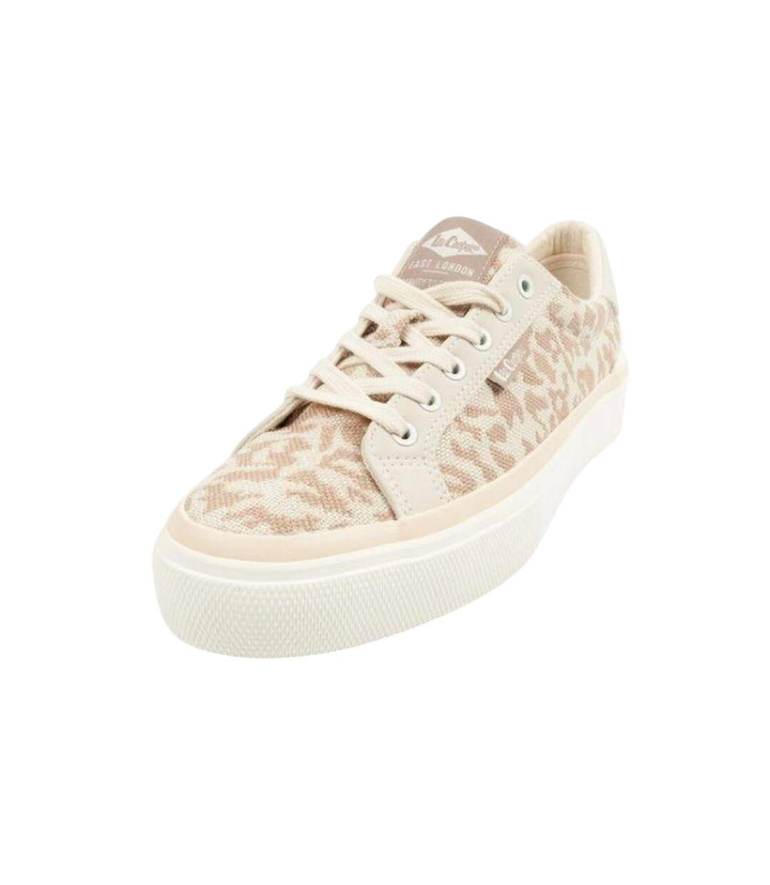 Baskets Motif/style Imprimé Léopard Femme Beige Lee Cooper-3