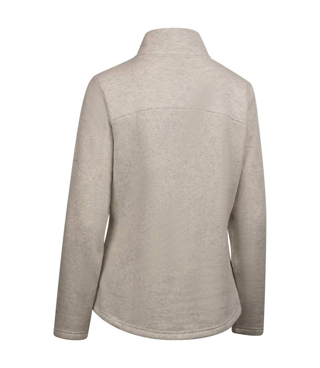 Womens/ladies Hoxie Marl Fleece Top Cream Marl Trespass-2
