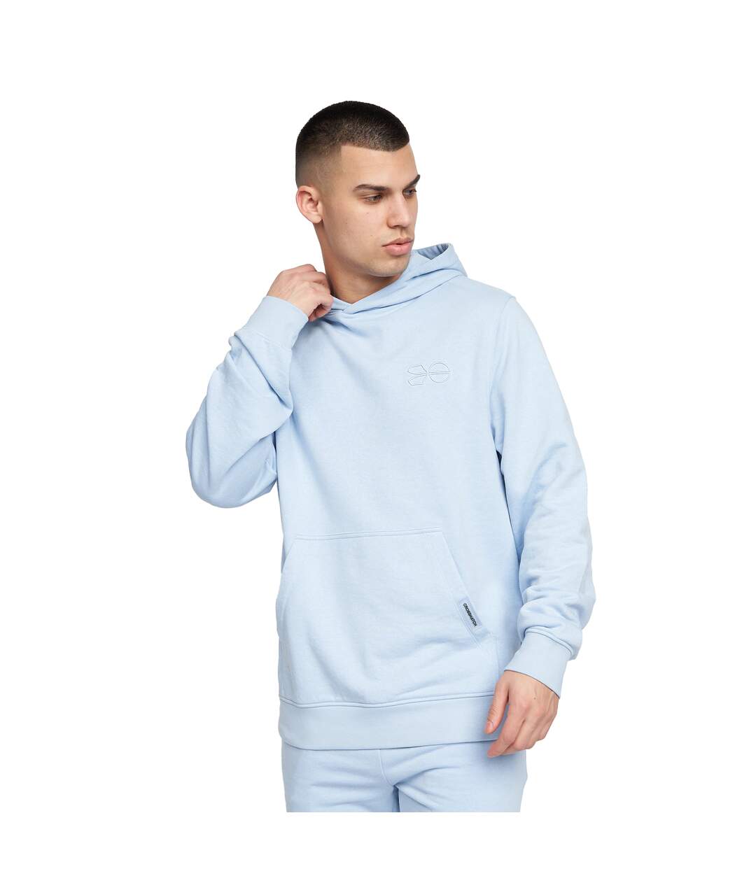 Sweat à capuche emmson homme bleu clair Crosshatch