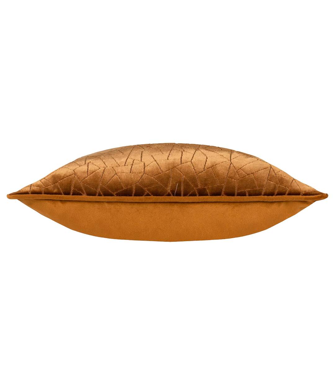 Malans piped velvet cut cushion cover 45cm x 45cm bronze Hoem-3