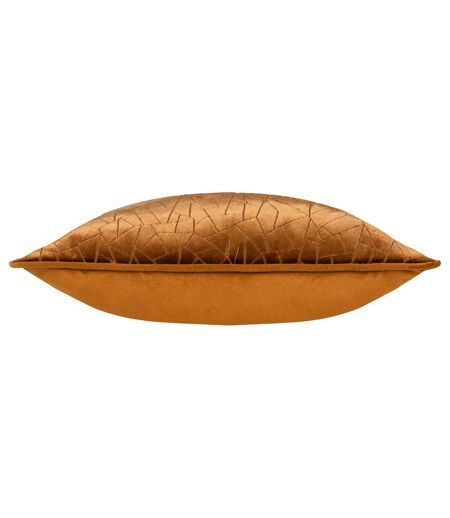 Malans piped velvet cut cushion cover 45cm x 45cm bronze Hoem