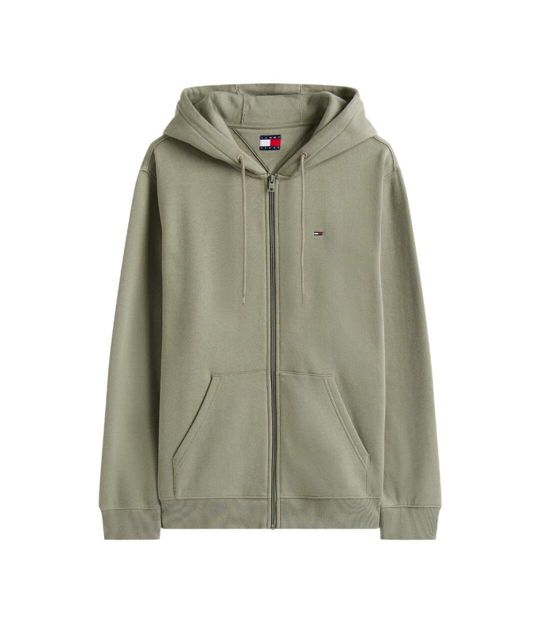 Sweat zippé vert homme tommy hilfiger dm0dm2-2