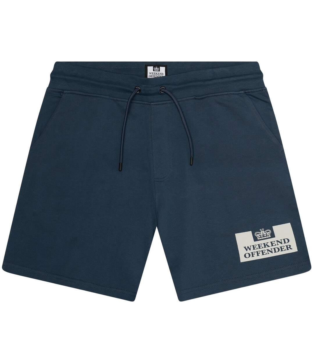 Short De Jogging Motif/style Logo Parma Homme Bleu Foncé Argenté Weekend Offender-1