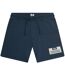 Short De Jogging Motif/style Logo Parma Homme Bleu Foncé Argenté Weekend Offender-1