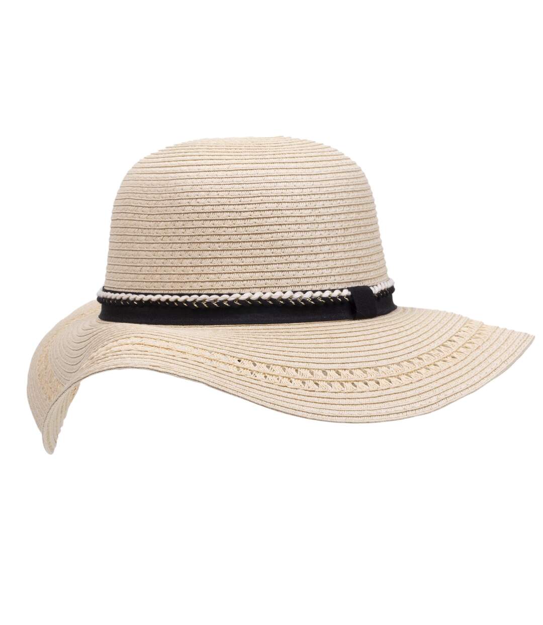 Isotoner Chapeau femme rayée, ajustable tour de tête-2
