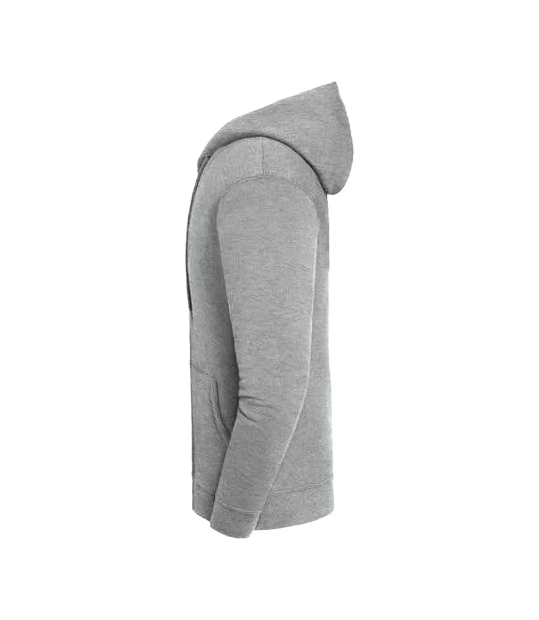 Veste Unie À Capuche Ajustable Iconic Premium Adulte Gris Clair Chiné Fruit Of The Loom-3