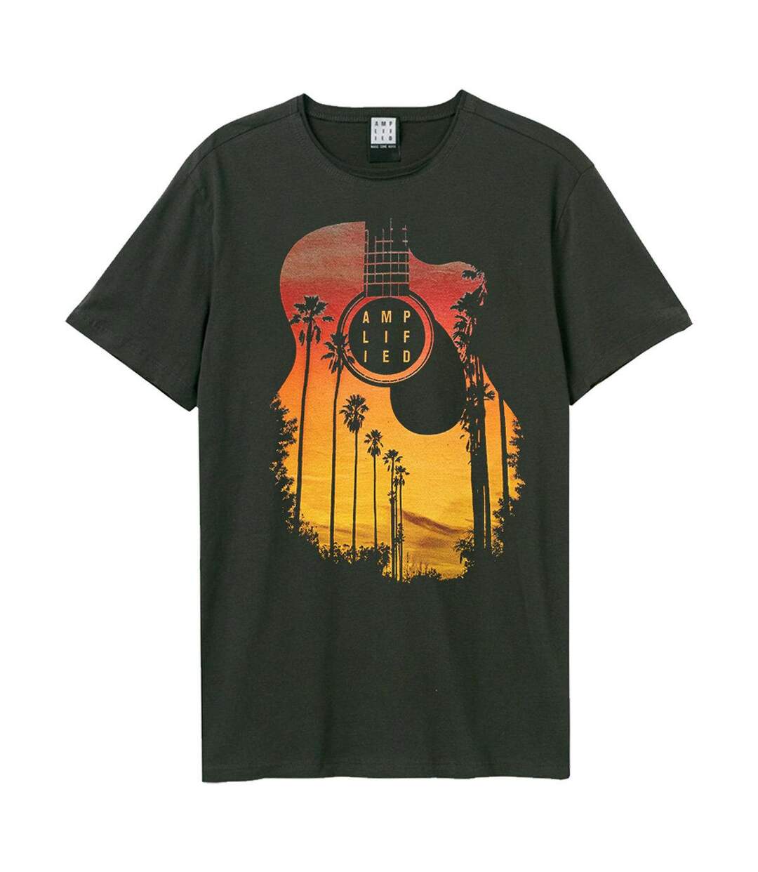 Unisex Adult Sunset T-shirt Charcoal Amplified-1